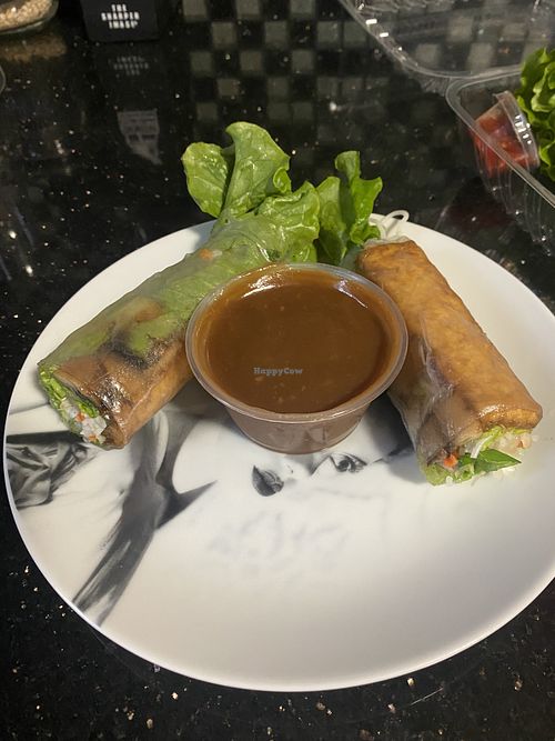 Buddha Rolls Enjoyed at Home 😛 #Veganuary at Lotus Leaf in San Leandro