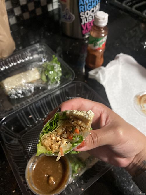 Summer Rolls with Tofu 😛 Delicious   at Lotus Leaf in San Leandro