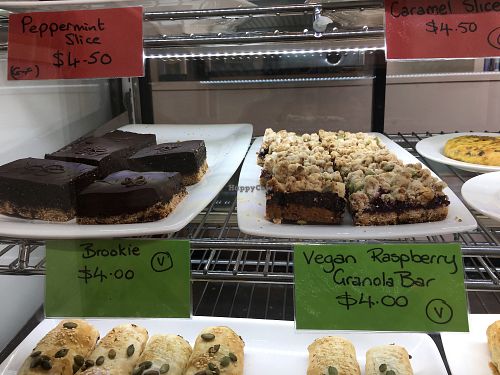vegan slices at Penelopes Cakery Deli in Christchurch