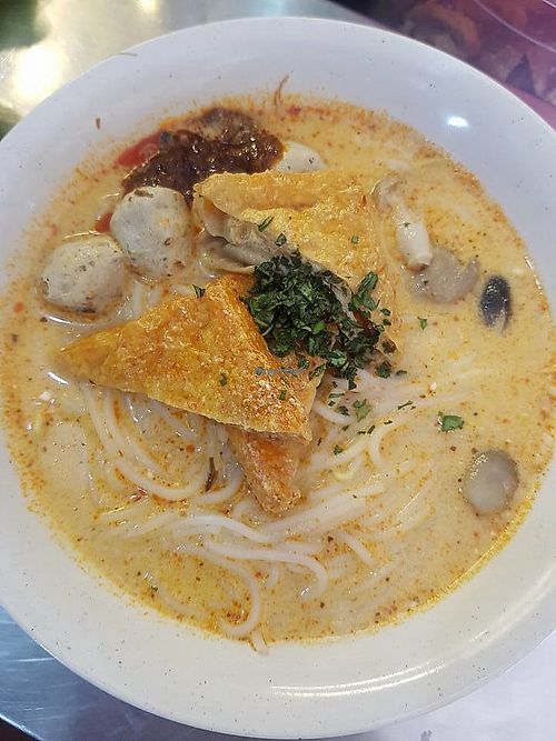 Special Laksa at Crystal Vegetarian - Blk 453A AMK in Northeast Singapore