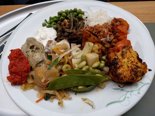 Dinner selection at Tibits in South East London