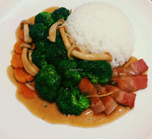 broccoli rice at Marimarimo Vegetarian in West Singapore