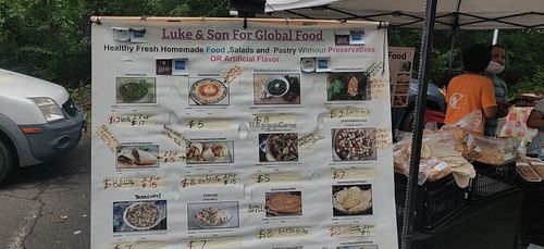 Vegan items at McLean Farmers Market in Mclean