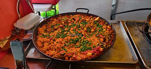 Vegan Paella at Palisades Farmers Market in Washington