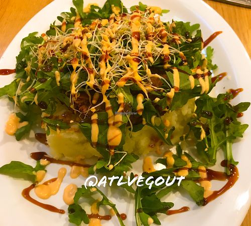 Crab cake  at enVegan in Morrow