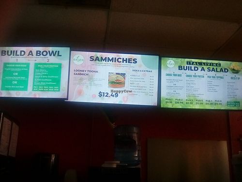 Menu options at Dajen Eats in Eatonville