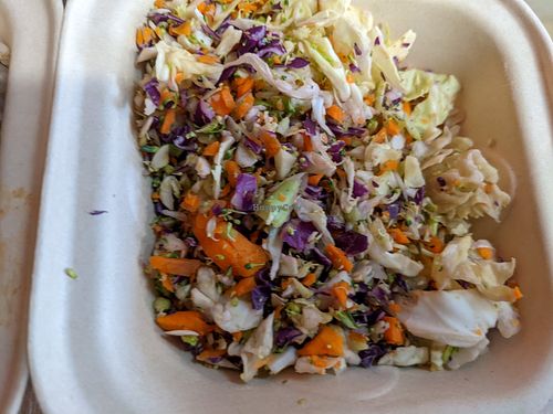 Rainbow broccoli slaw at Dajen Eats in Eatonville