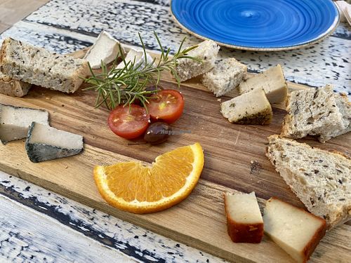 Cheese platter at Simbiosis in Ibiza