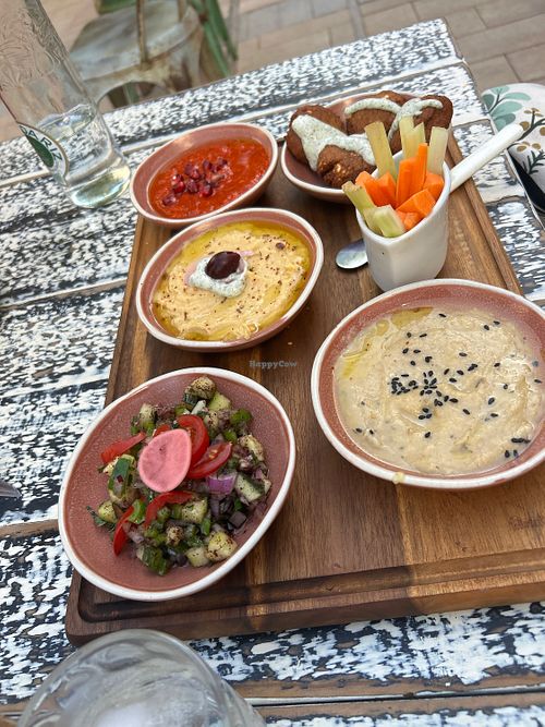 Hummus mezzo  at Simbiosis in Ibiza