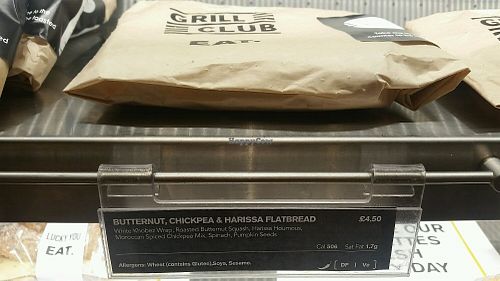 Flat bread at EAT in Cardiff