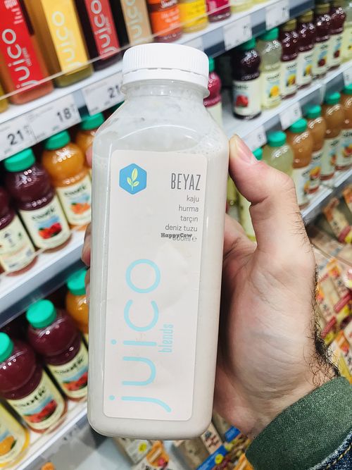 Cashew milk  at CarrefourSA in Istanbul