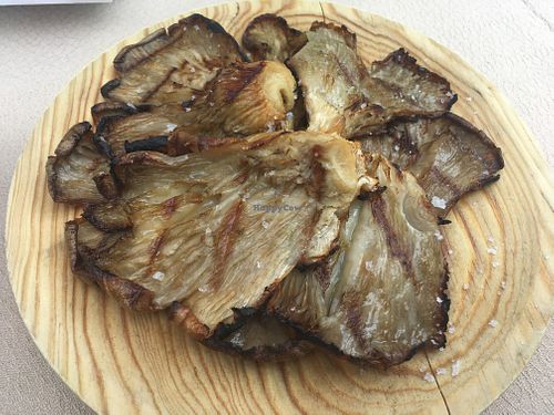 Grilled mushrooms at Xisko in Guimaraes