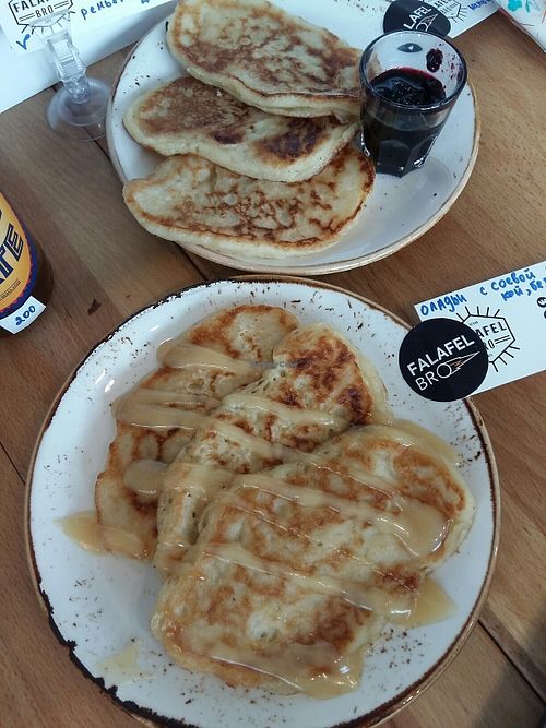 pancakes at Falafel Bro - Oruzheynyy in Moscow