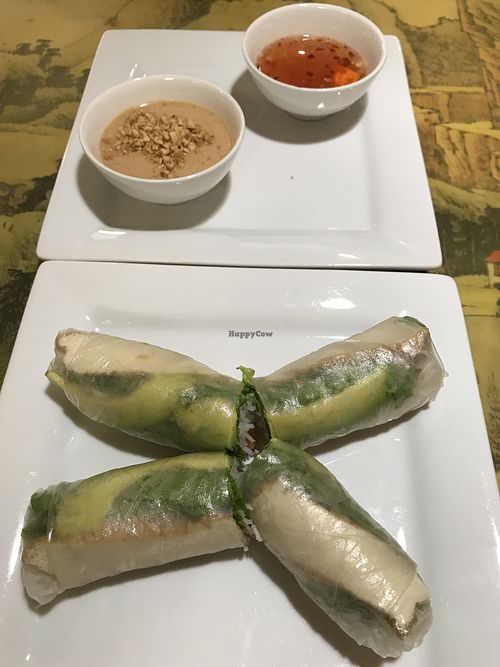 Fresh Rolls - tofu, avocado, rice noodles, carrots, lettuce at Alo Saigon in Westfield