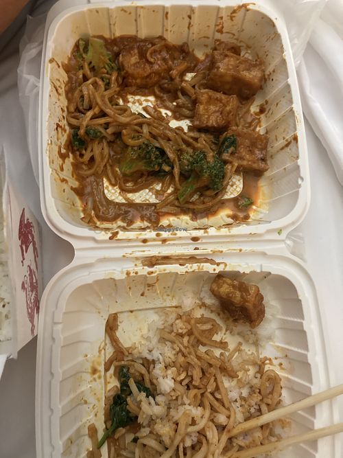 Rama Noodles! Almost completely destroyed before we remembered to take a pic! at Sawadee Thai Cuisine in Sequim