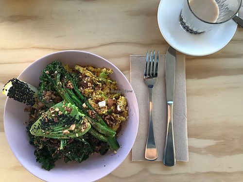 Green Brekkie Bowl at Nude Sisters Whole Food Kitchen in Gold Coast