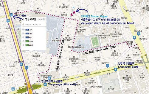 map at Dr. Vegan 닥터비건 in Seoul