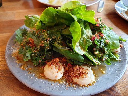 ceaser salad with vegan mio at Ravintola Kuori in Turku