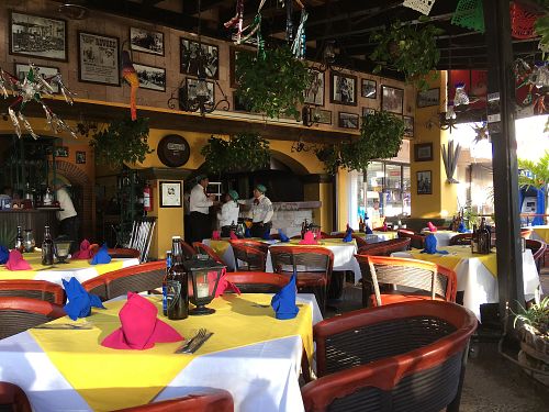 Inside resturant at Casa Tequila in Cancun