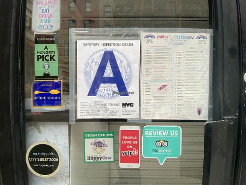 info  at Rainbow Falafel in New York City