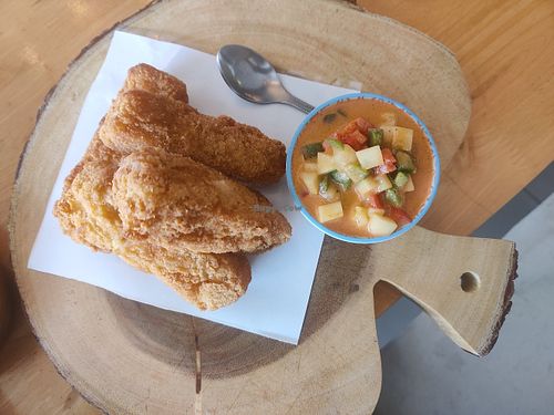 Fried Mac​ and Cheese at Hua Hin Vegan Cafe and Wine in Hua Hin