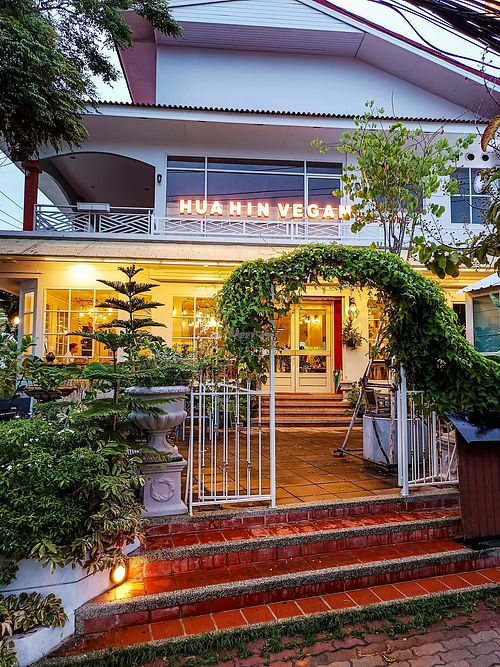 Quite the Entrance at Hua Hin Vegan Cafe and Wine in Hua Hin