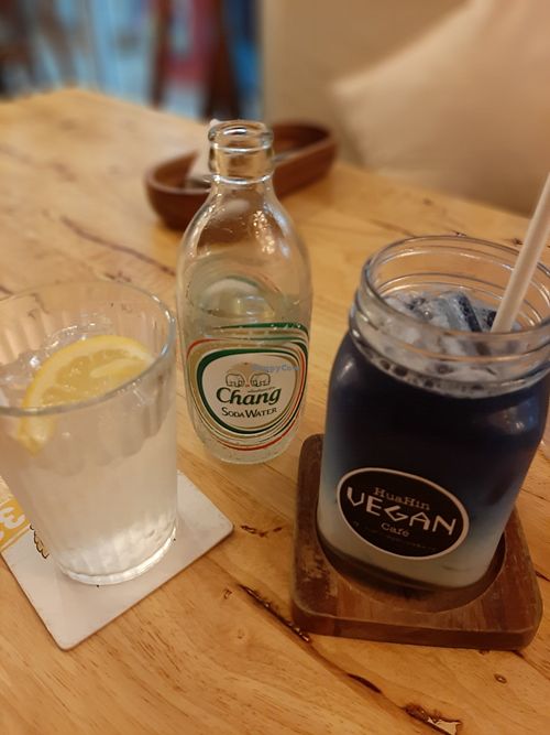 Drinks at Hua Hin Vegan Cafe and Wine in Hua Hin