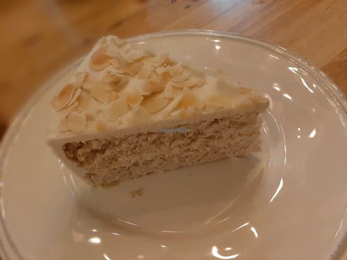 Almond cake at Hua Hin Vegan Cafe and Wine in Hua Hin