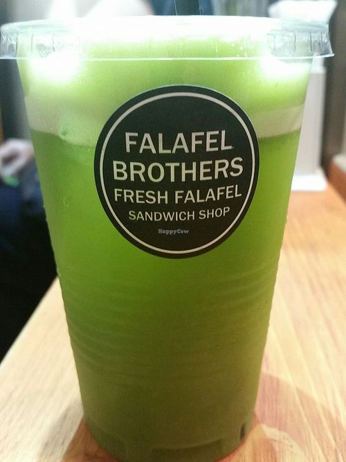 Green juice at Falafel Brothers - Minato in Tokyo