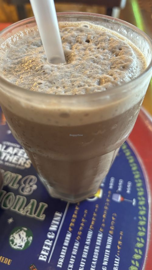 Chocolate milkshake (soy)  at Falafel Brothers - Minato in Tokyo