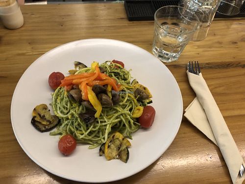 The zoodles were great!  at Tribe Organic in Shanghai