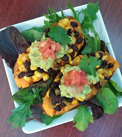 Southwestern Stuffed Sweet Potatl at Wicked Fitness Healthy Kitchen in Myrtle Beach