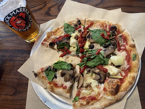 Vegan Pizza and Beer at Your Pie in Indio