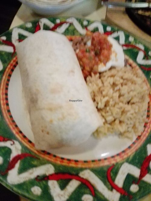 Vegan Burrito at Aztec in Athens