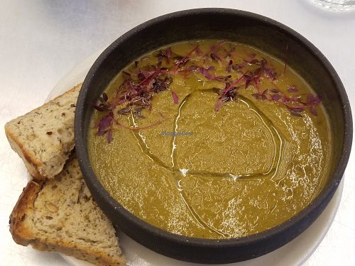 Kale soup at Essence Cuisine in East London
