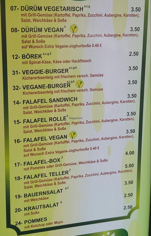 Veggie Menu  at Big Gemüse Kebap in Mainz