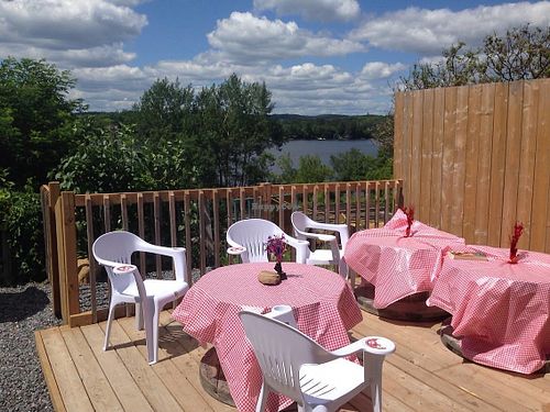 The Frying Dutchman's back patio view at The Frying Dutchman in Huntsville