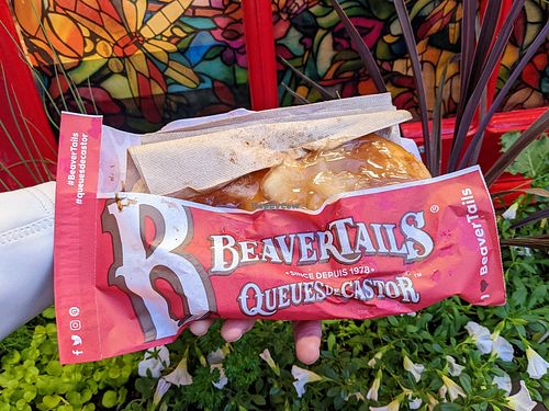 Vegan apple pie beavertail at BeaverTails in Ottawa
