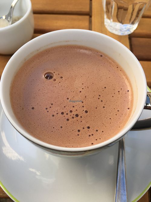 Oat milk hot chocolate   at Belyzium Artisan Chocolate in Berlin