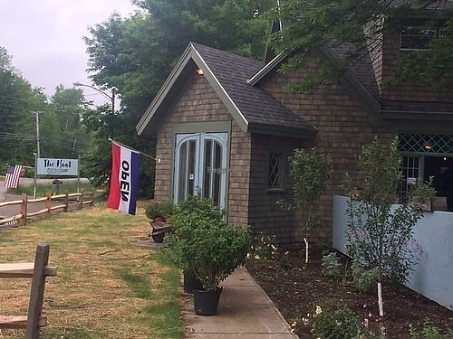 View from the road at The Hoot in Northport