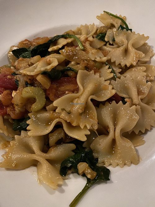 Vegan pasta at Cibo Matto Caffe in Mansfield