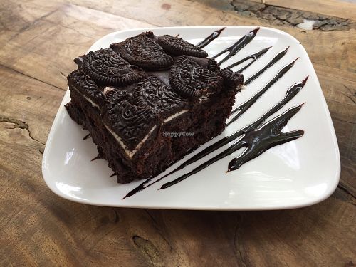 Vegan Oreo Brownie  at Real Grounded in Glebe