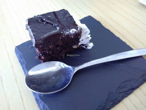 Birthday chocolate with almonds cake at DaTerra  in Viseu