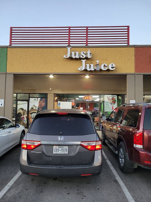 Outside at Just Juice in Houston