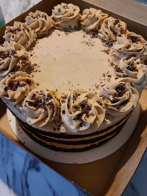 Specialty Chocolate Peanut Butter Cake at Dawn's Delectables in Centralia