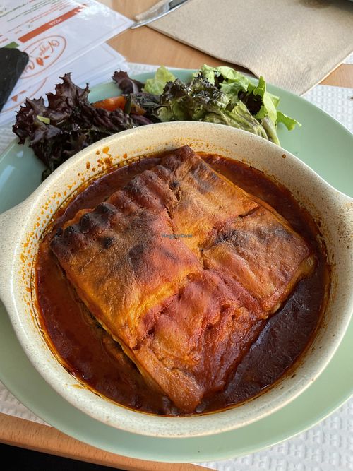 Lasagne  at Veggie Cafe in Albufeira