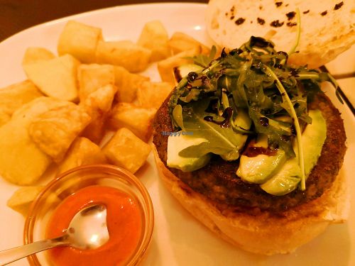 Vegan burger! at La Brava in Ourense