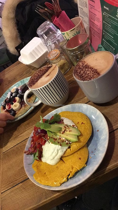 GF savoury pancakes at Humblest of Pleasures in Hebden Bridge