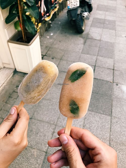 Vegan ice creams  at Stuff Kadıkoy in Istanbul