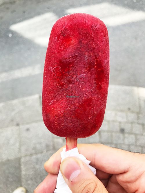 Fruit Popsicle Red Berries and Pineapple at Stuff Kadıkoy in Istanbul